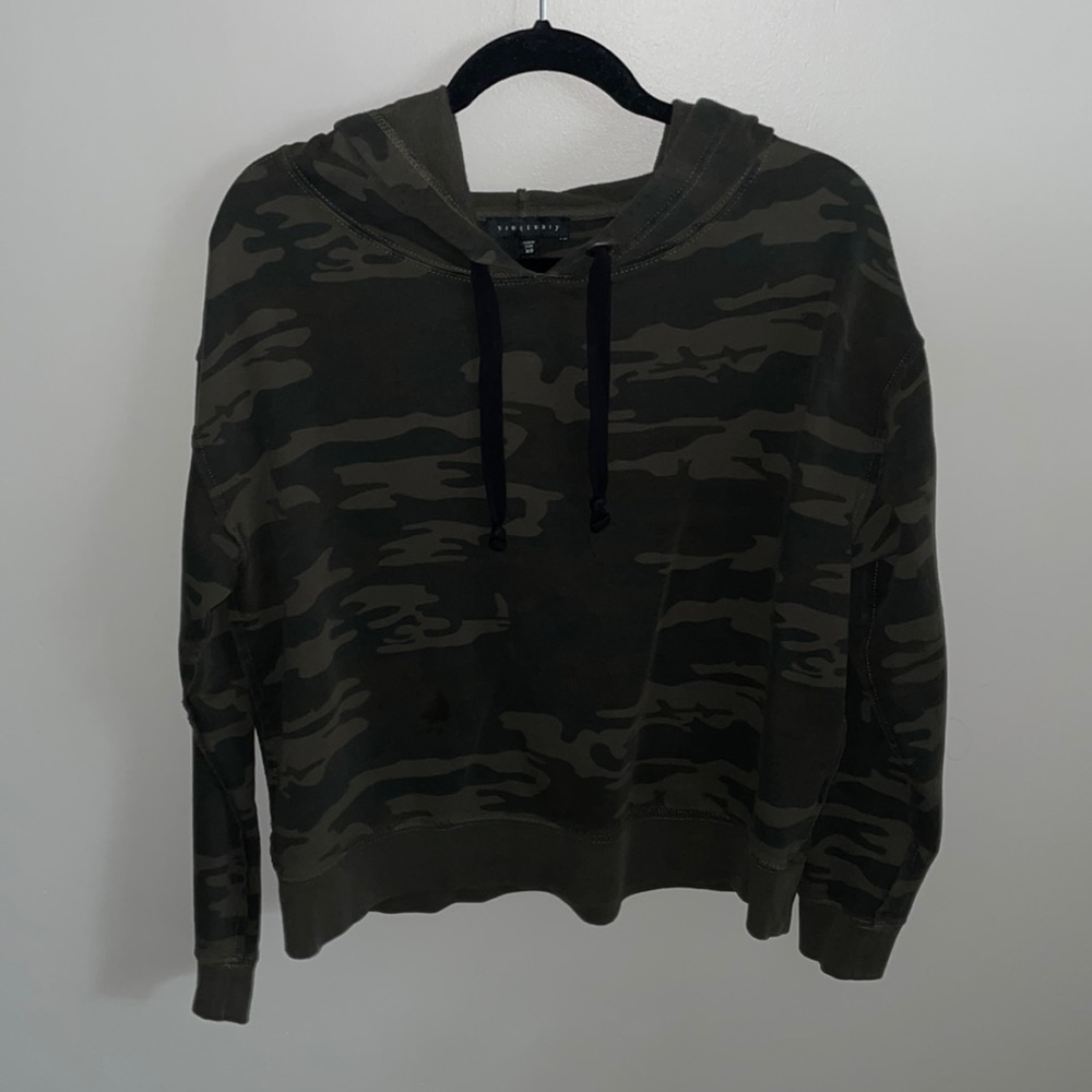 Sanctuary oversized army colored hoodie/sweatshirt